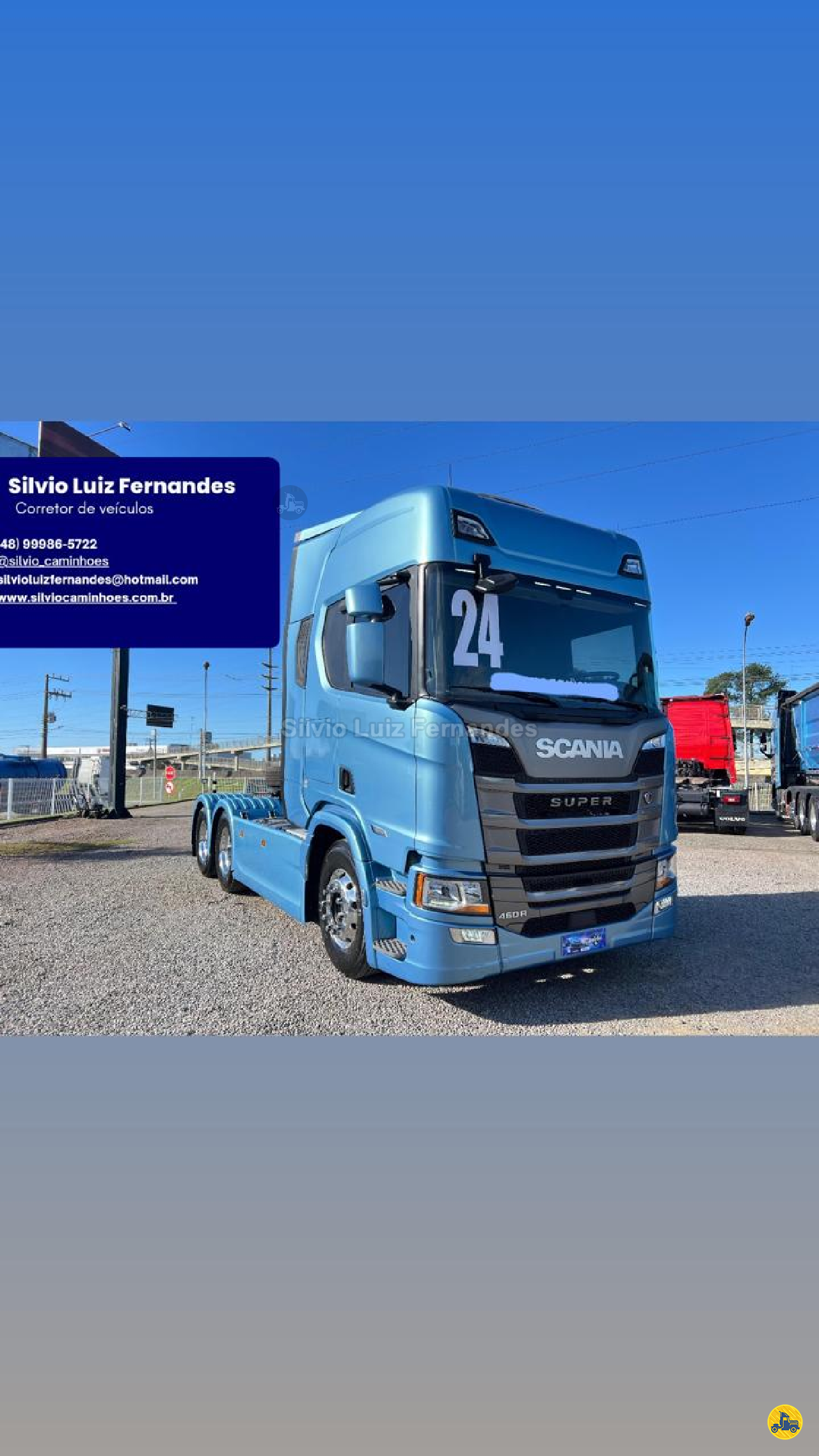 CAMINHAO SCANIA SCANIA R460 Cavalo Mecânico Cavalo 6x2 Silvio Caminhões TUBARAO SANTA CATARINA SC